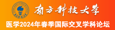 欧美小屄南方科技大学医学2024年春季国际交叉学科论坛